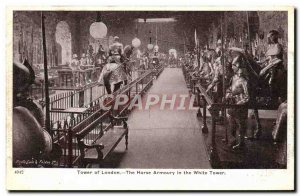 Old Postcard Tower of London The Horse Armory in the White Tower Army