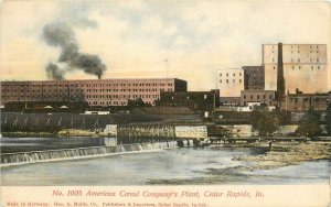 c1907 Wheelock Postcard; Cedar Rapids IA, American Cereal Co. Factory, Linn Co.