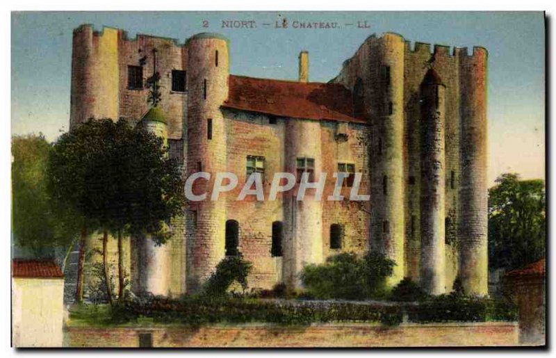 Old Postcard Niort Le Chateau