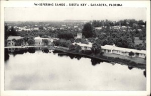 Sarasota Florida FL Siesta Key Whispering Sands Vintage Postcard