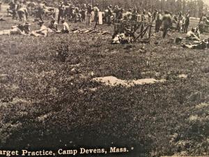 Postcard  Antique View of Target Practice, Camp Devens,MA     Y1