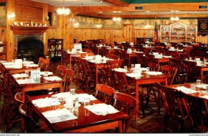 New Hampshire Littleton Thayers Hotel Showing Knotty Pine Dining Room