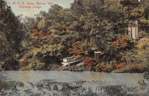 Racine Wisconsin YWCA Camp Pukwana Lodge Vintage Postcard AA9089