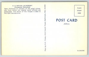 US Navy Naval Academy  Annapolis Maryland  Postcard