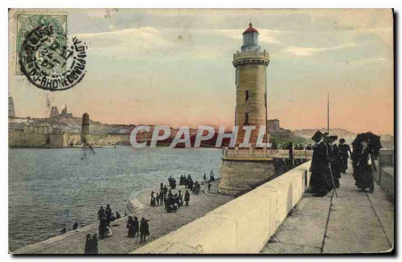 Old Postcard Marseille Le Phare Ste Marie