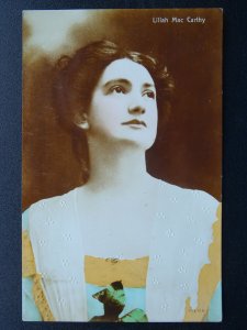 Actress LILLAH MAC CARTHY c1906 RP Postcard by Aristophot