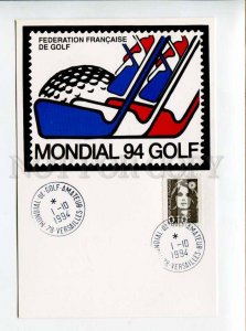 422441 FRANCE 1994 year GOLF championship Guyancourt postcard