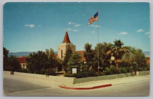 Palm Springs Community Church~CA~Clatworthy Colorvues Pub Co~Mirror-Krome~Vtg PC