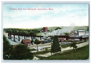 c1910 Looking East From Sunnyside, Ann Arbor, Mich. Postcard F113E