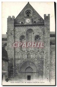 Old Postcard Haute Vienne St Yrieix Facade of the Church