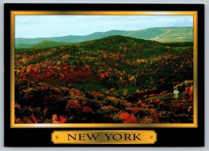 Postcard Autumn Serenity In the Mountains of  New York Catskills Fall Foliage NY