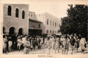 Djibouti Fantasia Street View Vintage Postcard 03.92