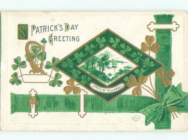 Divided-Back ST. PATRICK'S DAY SCENE Great Postcard W8096