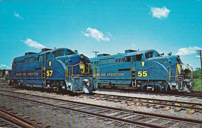 Bangor & Aroostook Railroad Locomotives 55 and 57