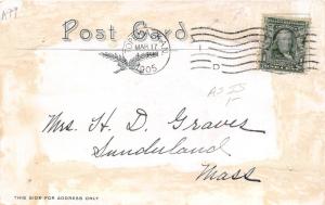 Topeka Kansas~High School~Court House~c1905 B&W Postcard