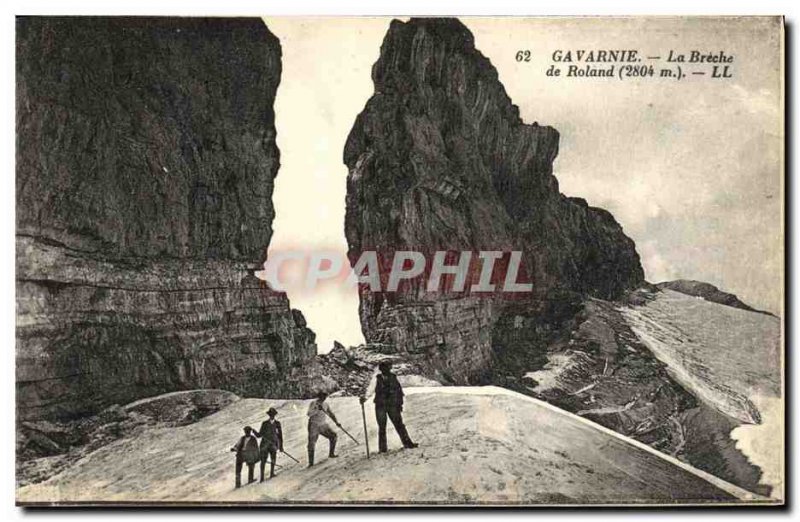 Old Postcard Gavarnie La Breche de Roland