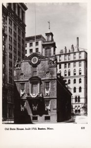 Massachusetts Boston The Old State House Real Photo