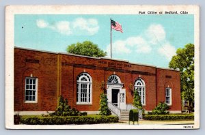 K3/ Bedford Ohio Postcard c1940s U.S. Post Office Building  327