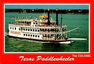 Texas Galveston The Colonel Paddlewheeler 22nd & Wharf