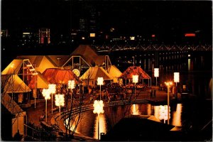 Canada Toronto Ontario Place At Night 1973