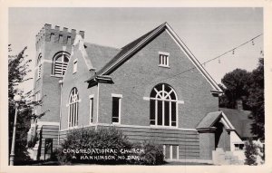 RPPC Real Photo, Congrega Church, Hankinson, North Dakota, Message, Old Postcard