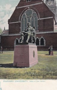 CAMBRIDGE, Massachusetts 1901-1907; Harvard University, Statute Of John Harvard