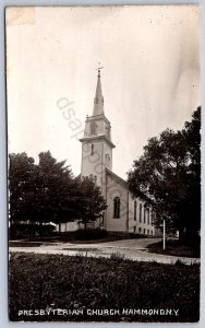 K32/ Hammond New York RPPC Postcard c1910 Presbyterian Church 389