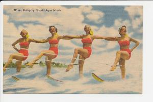 FL LN Cypress Gardens Florida Aqua Maids Linen