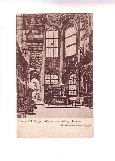 Interior Chapel Westminster Abbey London England,