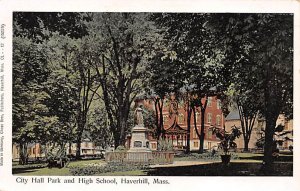 City Hall Park & High School Copper Windows Haverhill, Massachusetts, USA Wri...