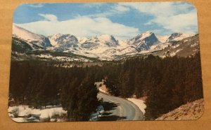 VINTAGE UNUSED  POSTCARD - BEAR LAKE ROAD, ROCKY MOUNTAIN NATL PARK, COLORADO