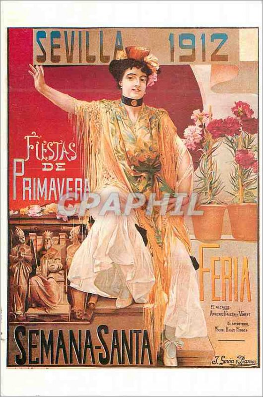 Postcard Modern Semana Santa Sevilla 1912