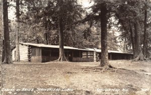 LP56  Springstead Wisconsin RPPC Postcard  Reid's Lodge Cabins