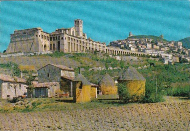 Italy Assisi Panorama parziale e convento di San Francesco