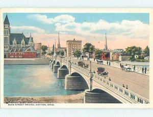 W-Border BRIDGE SCENE Dayton Ohio OH H8857