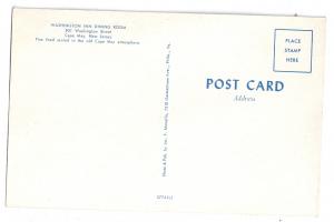 Cape May NJ Washington Inn Dining Room Restaurant Postcard
