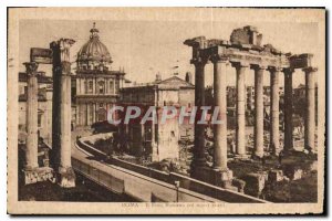 Old Postcard Roma Foro Romano silent Nuevi Scavi
