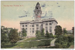 YONKERS, New York, PU-1913; The City Hall