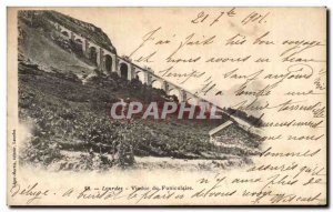 Postcard Old Viaduct Lourdes Funicular