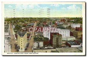 Old Postcard Seattle Looking East From Times Square