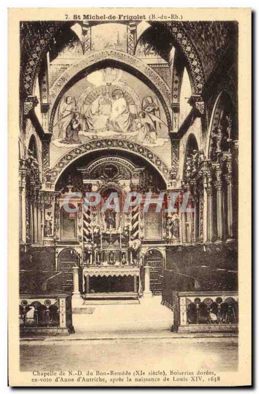 Old Postcard St Michel de Frigolet Nd Chapel of the Good Remedy