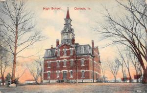 CLARINDA, IA  Iowa                 HIGH SCHOOL             c1910's Postcard