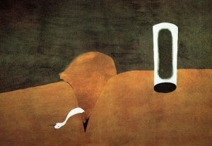 Juan Miro Paysage Au Serpent Snake Rare Painting Postcard