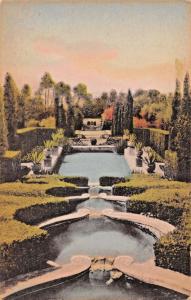 SANTA BARBARA~LAS TEJAS RESIDENCE OAKLEIGH THORNE-ALBERTYPE HAND COLOR POSTCARD