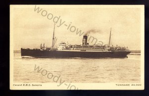 LS2573 - Cunard Liner - Samaria - postcard