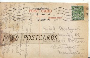 Genealogy Postcard - Bordycote? - Burnley Rd - Waterfoot - Manchester  Ref 9491A