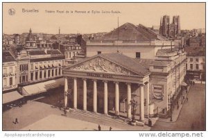 Belgium Brussells Theatre Royal De La Monnale El Eglise Sainte Gudule