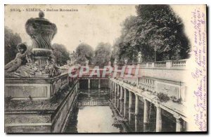 Postcard Nimes Old Roman Baths