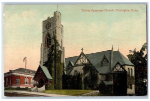 Torrington Connecticut CT Postcard Trinity Episcopal Church 1914 Vintage Antique