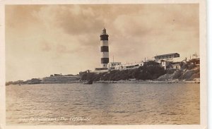 Lighthouse, Alexandria Paris France Real Photo Postcard